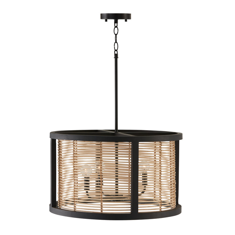Capital Lighting 344061FK Rico Four Light Pendant, Flat Black Alternate Image.jpg