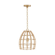 Capital Lighting 344111MA Wren One Light Pendant, Matte Brass Alternate Image.jpg