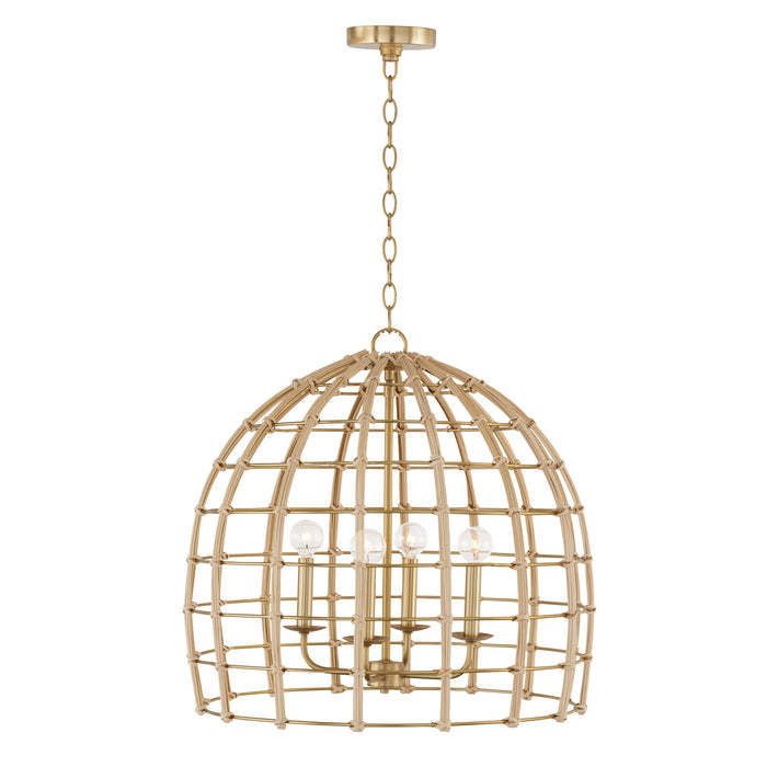 Capital Lighting 344141MA Wren Four Light Pendant, Matte Brass Alternate Image.jpg