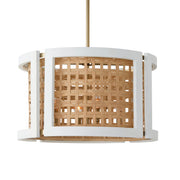Capital Lighting 344341WM Lola Four Light Pendant, Flat White and Matte Brass Alternate Image 3.jpg