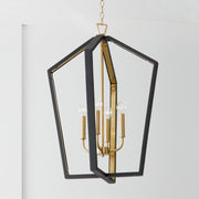 Capital Lighting 344541KM Maren Four Light Pendant, Flat Black and Matte Brass Alternate Image 3.jpg