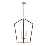 Capital Lighting 344541NM Maren Four Light Pendant, Nordic Wood and Matte Brass Alternate Image.jpg