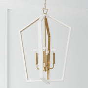 Capital Lighting 344541WM Maren Four Light Pendant, Flat White and Matte Brass Alternate Image 3.jpg
