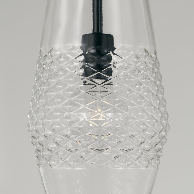 Capital Lighting 345011MB Dena One Light Pendant, Matte Black Alternate Image.jpg