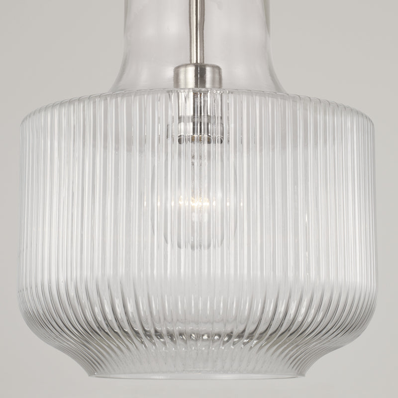 Capital Lighting 345111PN Nyla One Light Pendant, Polished Nickel Alternate Image 2.jpg