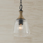 Capital Lighting 345611KB Amara One Light Pendant, Matte Black with Brass Alternate Image.jpg