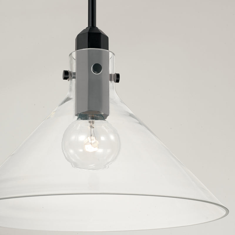 Capital Lighting 345811MB Greer One Light Pendant, Matte Black Alternate Image.jpg