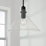 Capital Lighting 345811MB Greer One Light Pendant, Matte Black Alternate Image 2.jpg