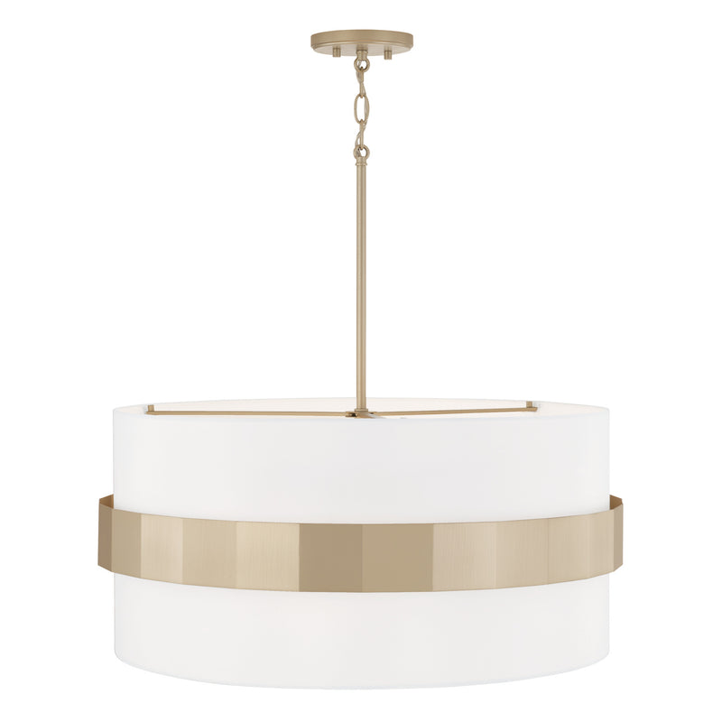 Capital Lighting 346241SF Sutton Four Light Pendant, Soft Gold Alternate Image.jpg