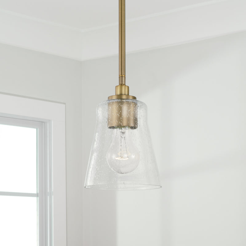 Capital Lighting 346911AD-533 Baker One Light Pendant, Aged Brass Alternate Image 2.jpg