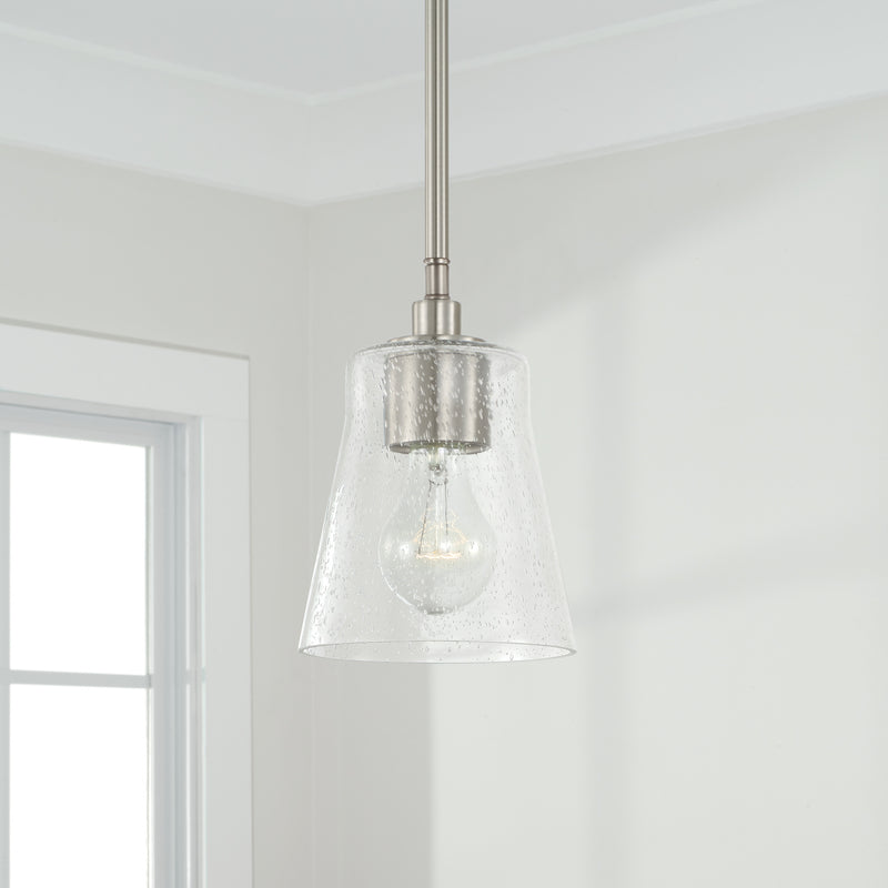 Capital Lighting 346911BN-533 Baker One Light Pendant, Brushed Nickel Alternate Image 2.jpg
