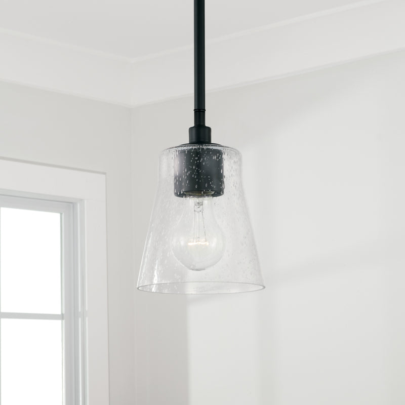 Capital Lighting 346911MB-533 Baker One Light Pendant, Matte Black Alternate Image 2.jpg