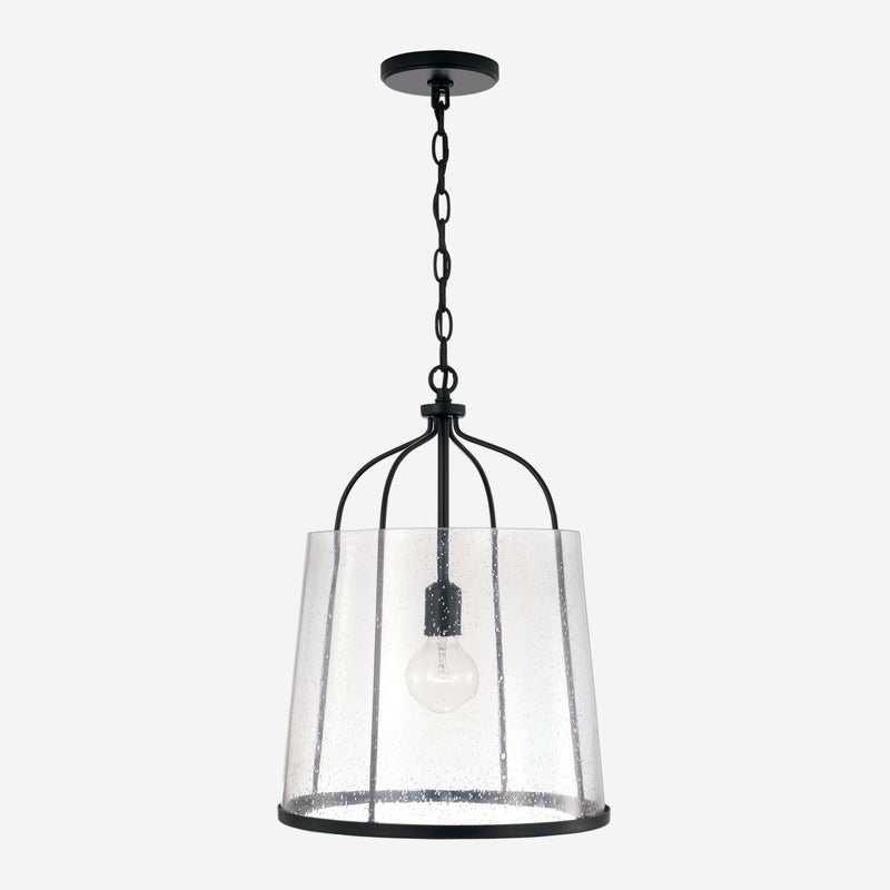 Capital Lighting 347011MB Madison One Light Pendant, Matte Black Alternate Image.jpg