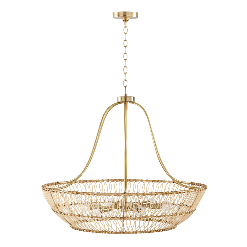 Capital Lighting 444161MA Wren Six Light Chandelier, Matte Brass Alternate Image.jpg