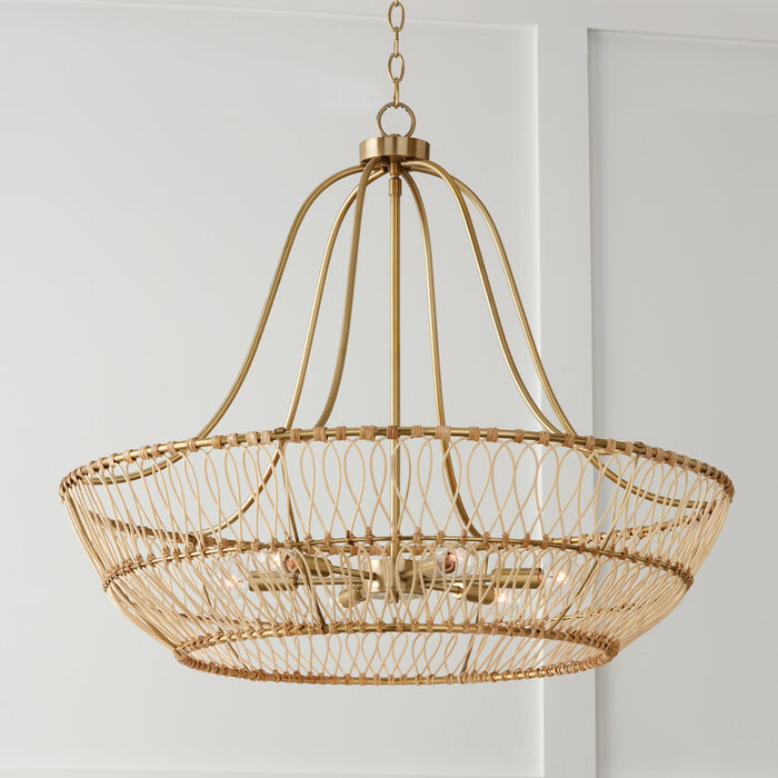 Capital Lighting 444161MA Wren Six Light Chandelier, Matte Brass Alternate Image 3.jpg