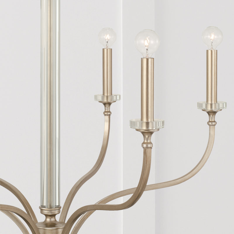 Capital Lighting 444861BS Breigh Six Light Chandelier, Brushed Champagne Alternate Image 2.jpg