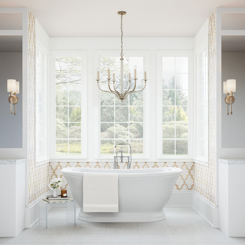 Capital Lighting 444861BS Breigh Six Light Chandelier, Brushed Champagne Alternate Image.jpg