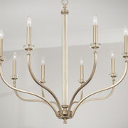 Capital Lighting 444881BS Breigh Eight Light Chandelier, Brushed Champagne Alternate Image 3.jpg