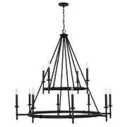 Capital Lighting 445201IH Ogden 12 Light Chandelier, Brushed Black Iron Alternate Image.jpg
