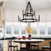 Capital Lighting 445201IH Ogden 12 Light Chandelier, Brushed Black Iron Alternate Image 4.jpg