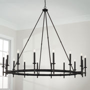 Capital Lighting 445202IH Ogden 16 Light Chandelier, Brushed Black Iron Alternate Image 3.jpg