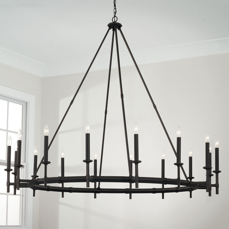 Capital Lighting 445202IH Ogden 16 Light Chandelier, Brushed Black Iron Alternate Image 3.jpg