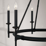 Capital Lighting 445261IH Ogden Six Light Chandelier, Brushed Black Iron Alternate Image 2.jpg
