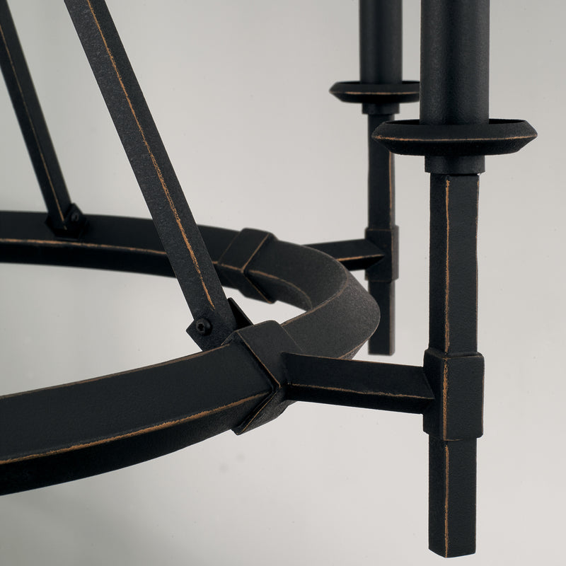 Capital Lighting 445261IH Ogden Six Light Chandelier, Brushed Black Iron Alternate Image 3.jpg