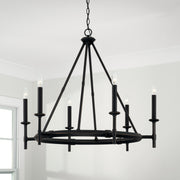 Capital Lighting 445261IH Ogden Six Light Chandelier, Brushed Black Iron Alternate Image 4.jpg
