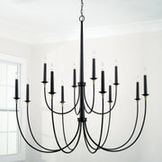 Capital Lighting 445601KB Amara 12 Light Chandelier, Matte Black with Brass Alternate Image 3.jpg