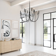 Capital Lighting 445601KB Amara 12 Light Chandelier, Matte Black with Brass Alternate Image 4.jpg