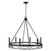 Capital Lighting 445761MB Avery Six Light Chandelier, Matte Black Alternate Image.jpg