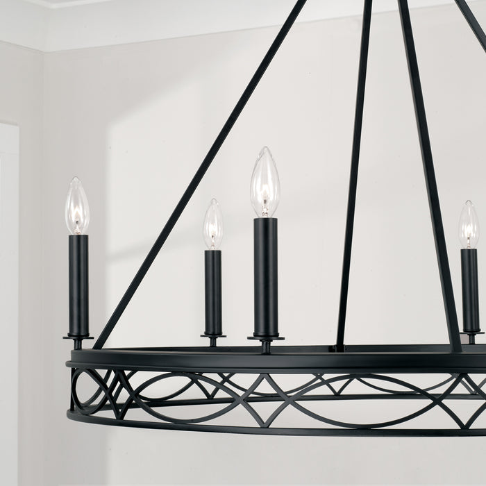 Capital Lighting 445761MB Avery Six Light Chandelier, Matte Black Alternate Image 2.jpg