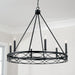 Capital Lighting 445761MB Avery Six Light Chandelier, Matte Black Alternate Image 3.jpg