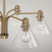 Capital Lighting 445861AD-528 Greer Six Light Chandelier, Aged Brass Alternate Image 2.jpg