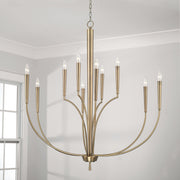 Capital Lighting 445901AD Holden Ten Light Chandelier, Aged Brass Alternate Image 3.jpg