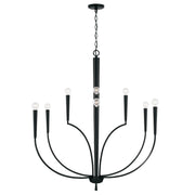 Capital Lighting 445901MB Holden Ten Light Chandelier, Matte Black Alternate Image.jpg
