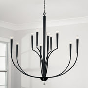 Capital Lighting 445901MB Holden Ten Light Chandelier, Matte Black Alternate Image 3.jpg