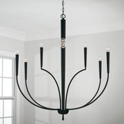 Capital Lighting 445901MB Holden Ten Light Chandelier, Matte Black Alternate Image 4.jpg