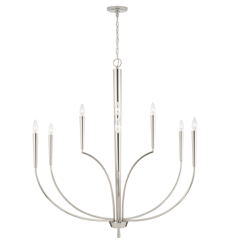 Capital Lighting 445901PN Holden Ten Light Chandelier, Polished Nickel Alternate Image.jpg