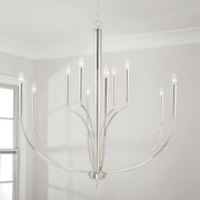 Capital Lighting 445901PN Holden Ten Light Chandelier, Polished Nickel Alternate Image 3.jpg
