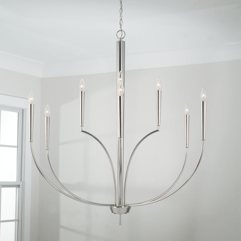 Capital Lighting 445901PN Holden Ten Light Chandelier, Polished Nickel Alternate Image 4.jpg