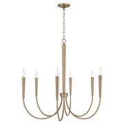 Capital Lighting 445961AD Holden Six Light Chandelier, Aged Brass Alternate Image.jpg