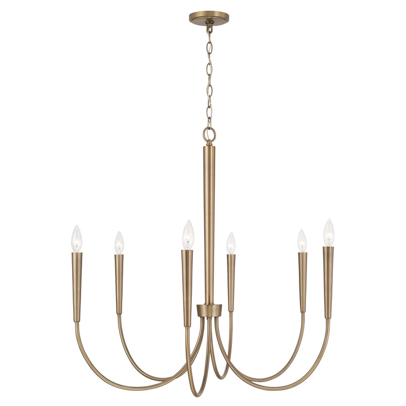 Capital Lighting 445961AD Holden Six Light Chandelier, Aged Brass Alternate Image.jpg