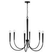 Capital Lighting 445961MB Holden Six Light Chandelier, Matte Black Alternate Image.jpg