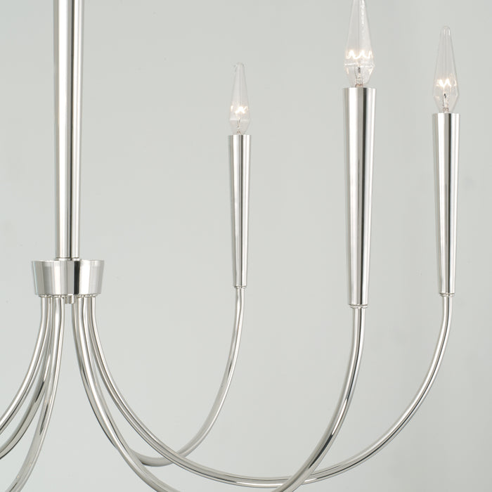 Capital Lighting 445961PN Holden Six Light Chandelier, Polished Nickel Alternate Image 2.jpg