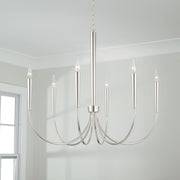 Capital Lighting 445961PN Holden Six Light Chandelier, Polished Nickel Alternate Image 3.jpg