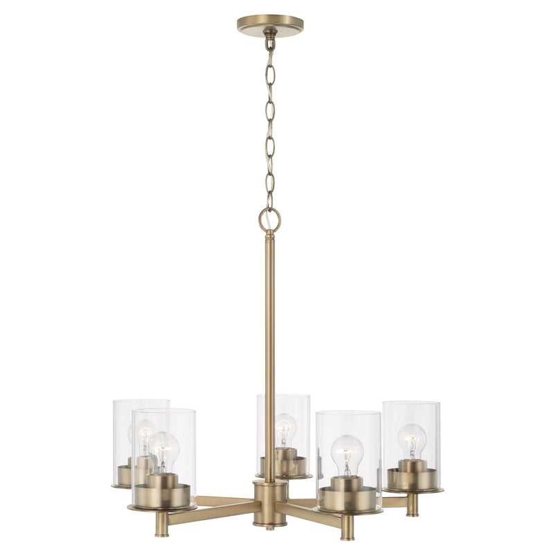 Capital Lighting 446851AD-532 Mason Five Light Chandelier, Aged Brass Alternate Image.jpg