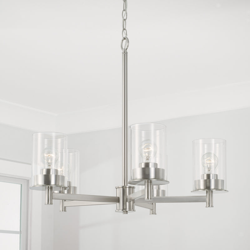 Capital Lighting 446851BN-532 Mason Five Light Chandelier, Brushed Nickel Alternate Image 3.jpg