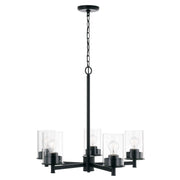 Capital Lighting 446851MB-532 Mason Five Light Chandelier, Matte Black Alternate Image.jpg